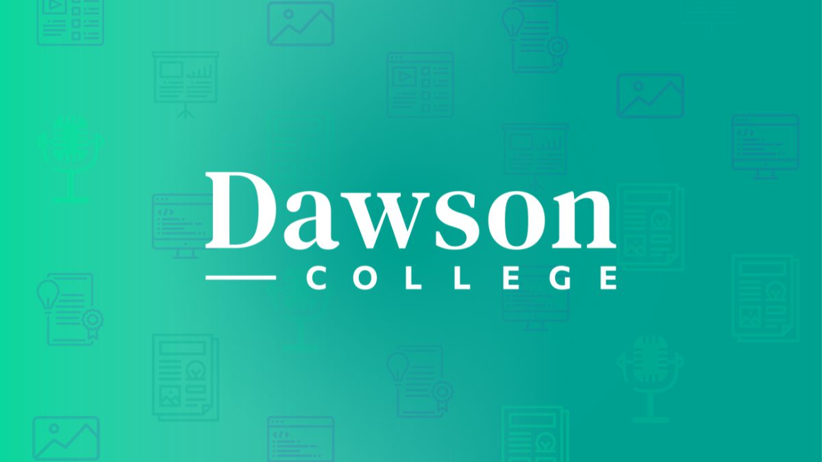 Vignette avec logo de Dawson College